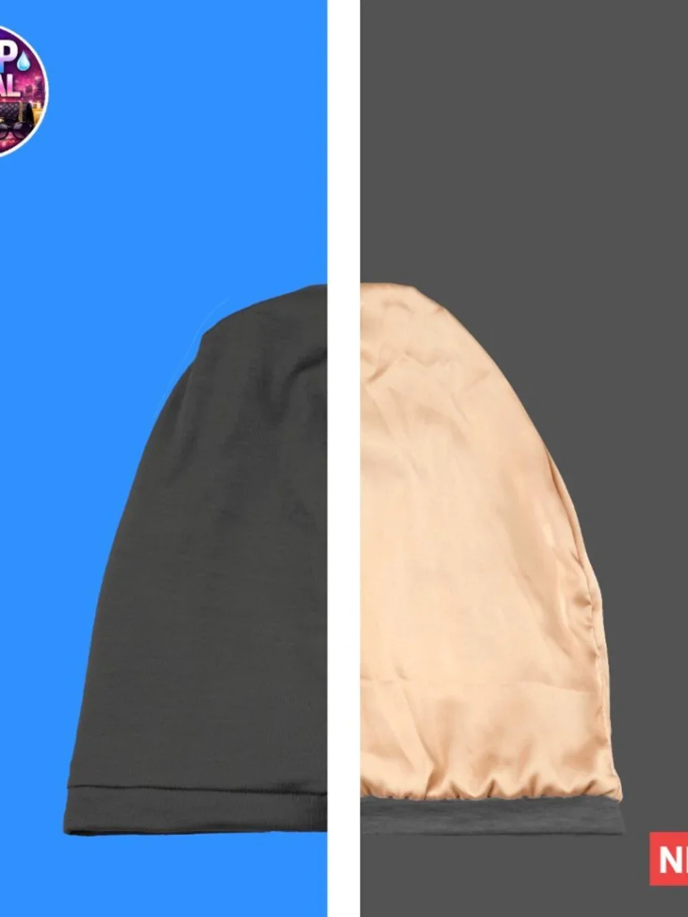 Adjustable Silk Hair Bonnet for Sleeping, Satin Lined Sleep Cap